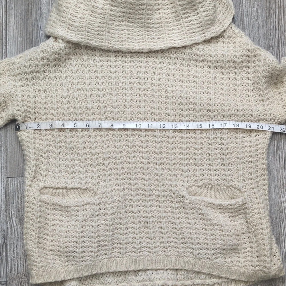 Vero Moda Cream Cowl Neck Textured Knit Sweater S - Picture 3 of 7